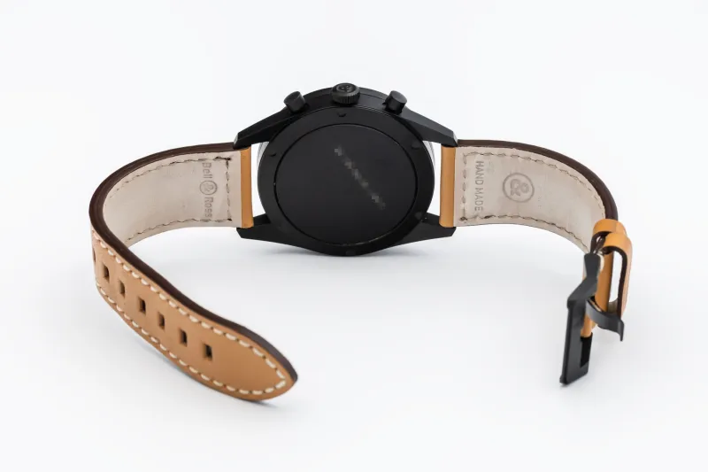 Bell & Ross Chronograph Heritage PVD 41mm Tan Leather BR126-94-SC 2017