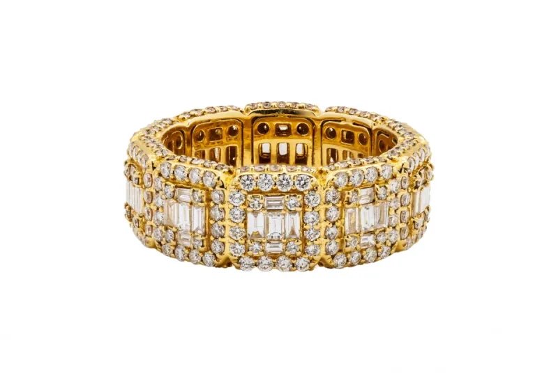 18ct Yellow Gold Diamond Eternity Ring 2.44ct VS