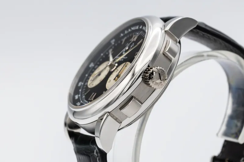 A. Lange & Söhne Double Split Second Flyback Chronograph 43mm Black Leather 404.035 2008 UNWORN