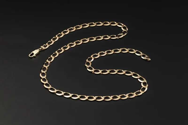 9ct Yellow Gold Curb Chain 22" 28.2g