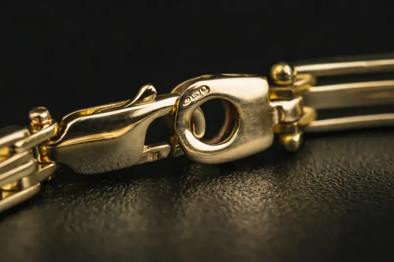 9ct Yellow Gold Fancy Bracelet 11.2g
