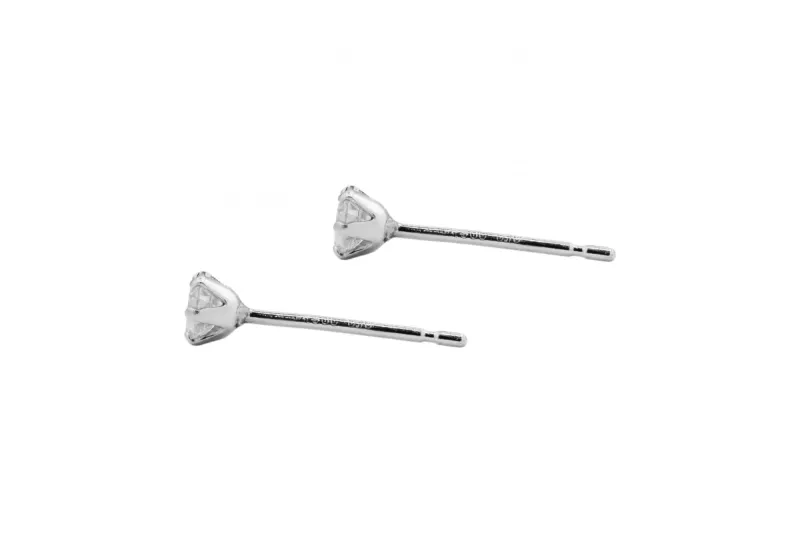 Platinum Diamond Stud Earrings 0.20ct