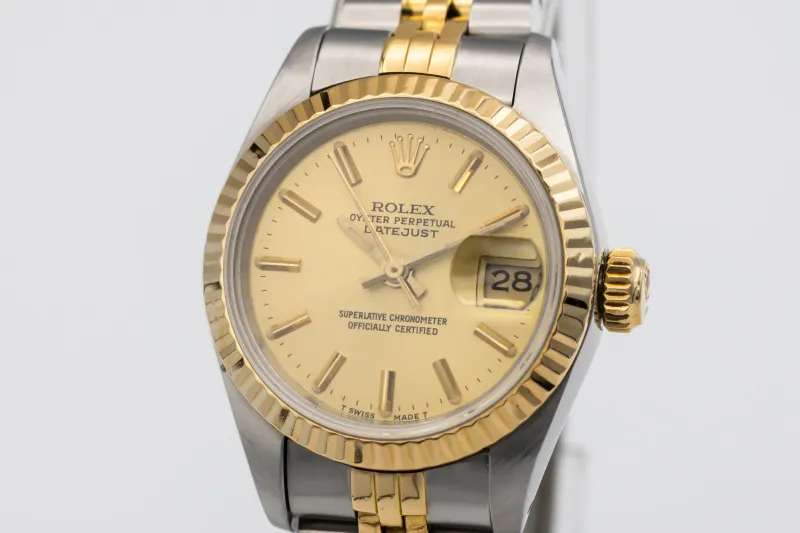 Rolex Lady DateJust 26mm Steel & 18ct Yellow Gold Jubilee 69173 1986