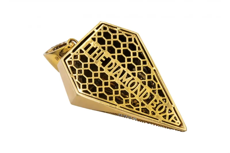 9ct Yellow Gold "The Diamond Box" Diamond Pendant 1.65cts
