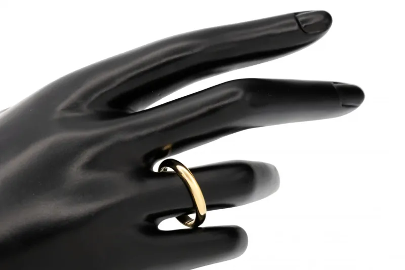 18ct Yellow Gold D Shape Wedding Band 5.5g