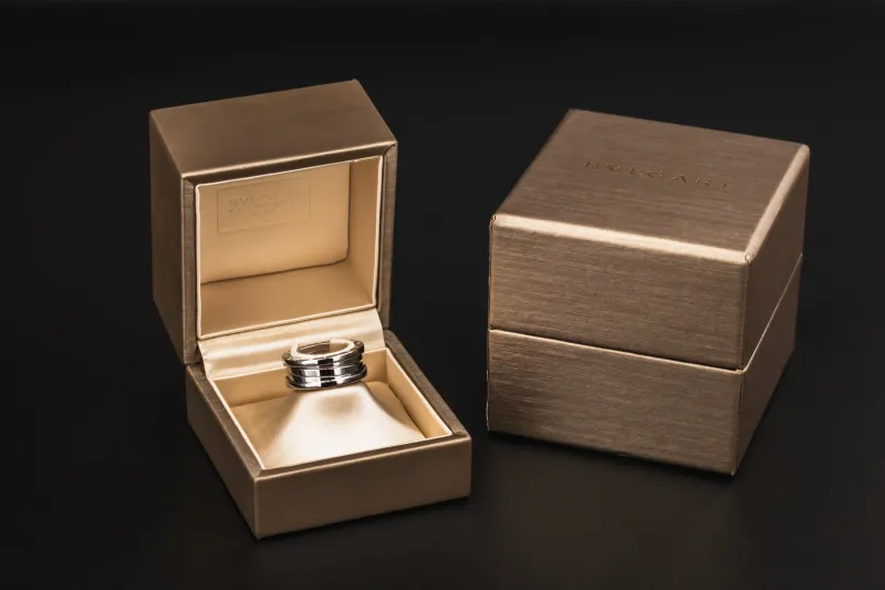 Bvlgari B.zero1 Three Band Ring 18ct White Gold Size 54 (M)