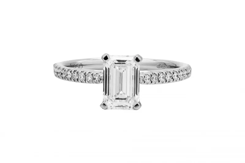 Platinum LAB Diamond Engagement Ring 1.15ct IGI Certified