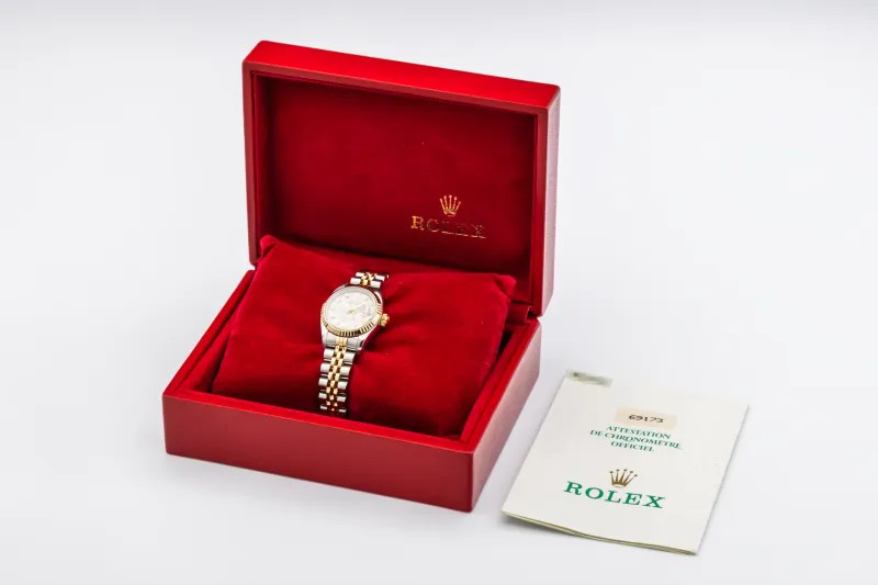 Rolex Lady DateJust 26mm Steel & Yellow Gold Jubilee 69173 1986