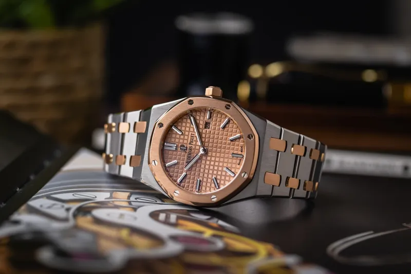 Audemars Piguet Royal Oak Lady 33mm Steel & 18ct Rose Gold 67650SR.OO Circa 2018
