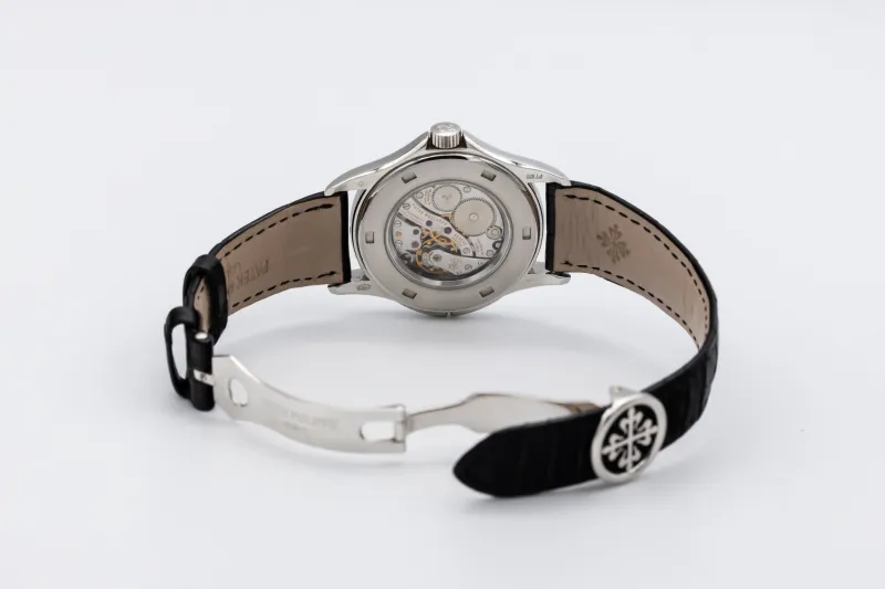 Patek Philippe Travel Time 37mm Black Leather 5134P-001 2007