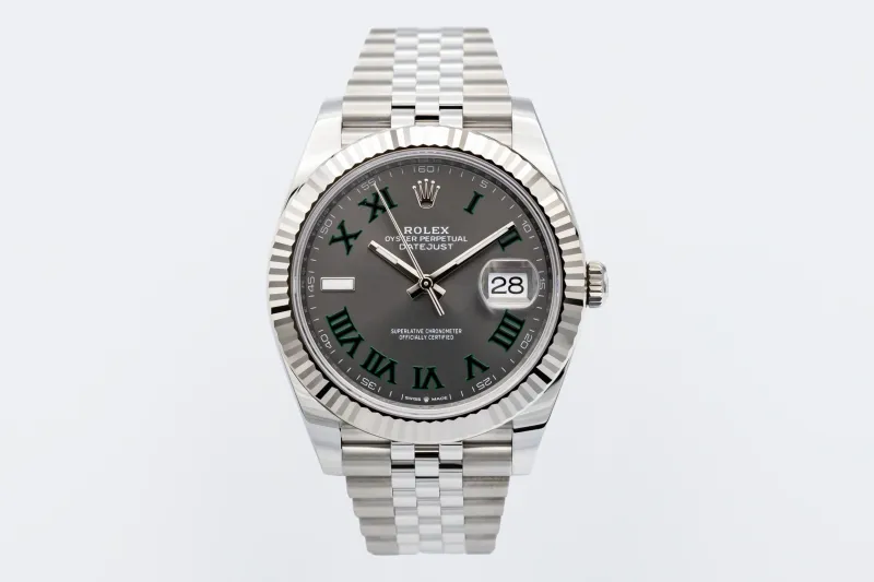Rolex DateJust 41mm 'Wimbledon' Stainless Steel Jubilee 126334 2026 UNWORN