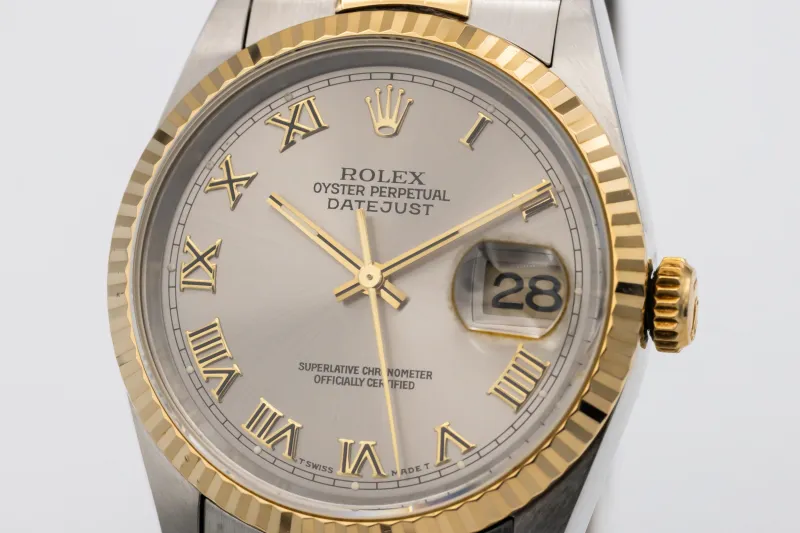Rolex DateJust 36mm Steel & 18ct Yellow Gold Jubilee 16233 1997