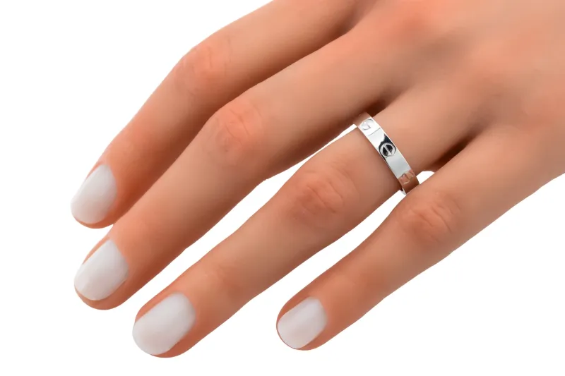 Cartier LOVE Ring 18ct White Gold 3.6mm Size 53 M