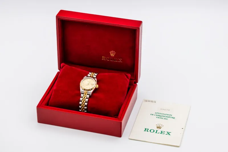 Rolex Lady DateJust 26mm Steel & 18ct Yellow Gold Jubilee 69173 1995