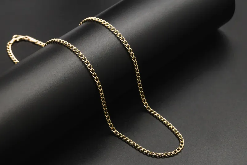 9ct Yellow Gold Curb Chain 18" 8.7g