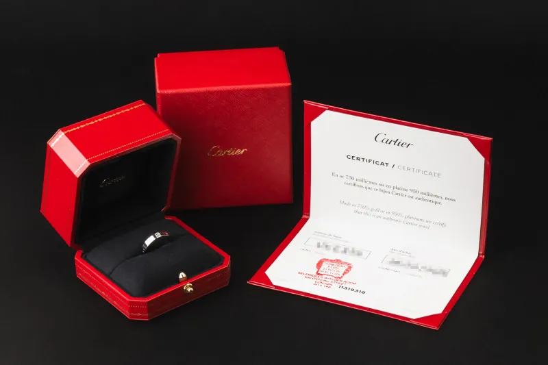 Cartier LOVE Ring 18ct White Gold 3.6mm Size 53 M
