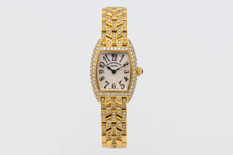 Franck Muller Cintrée Curvex 21mmx19mm 18ct Yellow Gold 2500 QZ D 2001