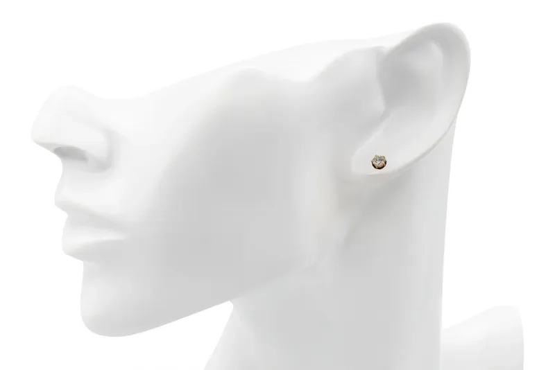 18ct Yellow Gold Diamond Stud Earrings 0.40ct 1.2g