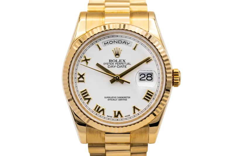 Rolex Day-Date 36mm 18ct Yellow Gold Presidential 118238 Circa 2015