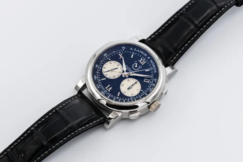 A. Lange & Söhne Double Split Second Flyback Chronograph 43mm Black Leather 404.035 2008 UNWORN