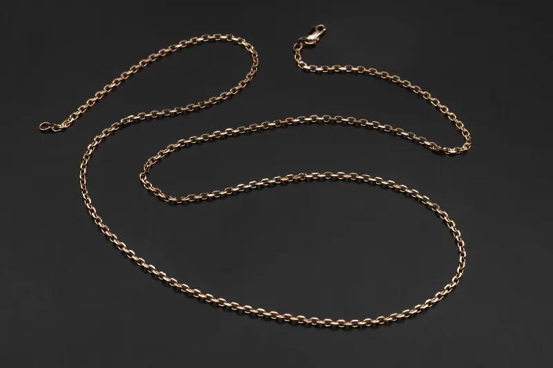 9ct Rose Gold Fancy Link Chain 11.8g