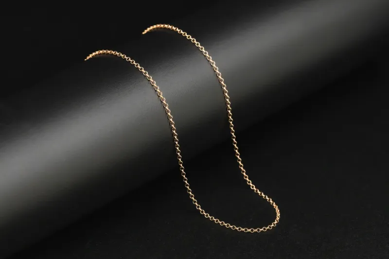9ct Rose Gold Belcher Chain 15" 1.7g