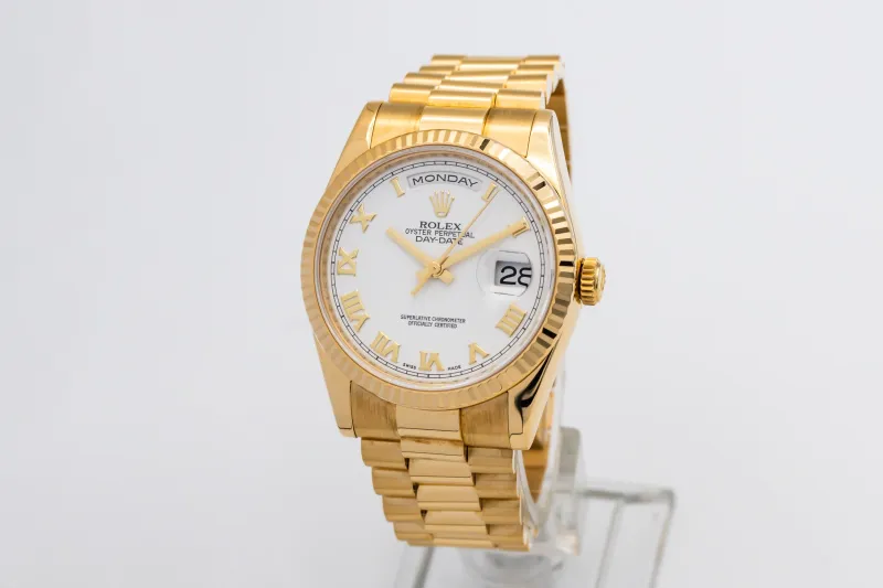 Rolex Day-Date 36mm 18ct Yellow Gold Presidential 118238 Circa 2015