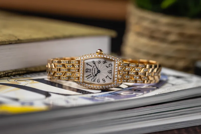 Franck Muller Cintrée Curvex 21mmx19mm 18ct Yellow Gold 2500 QZ D 2001