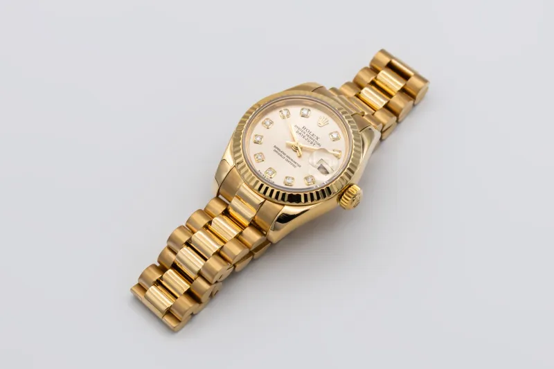 Rolex Lady DateJust 26mm 18ct Yellow Gold Presidential 179178 2005