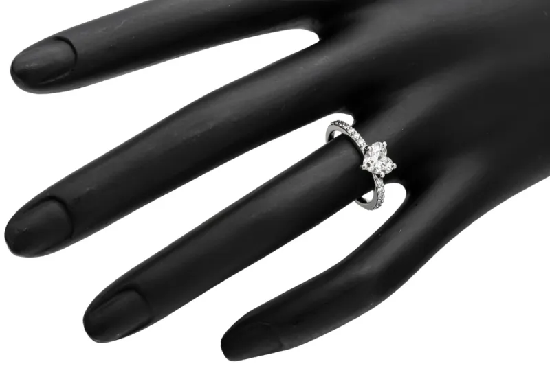 Platinum Heart Shape Solitaire Engagement Ring 1.33ct GIA Certified