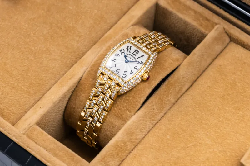 Franck Muller Cintrée Curvex 21mmx19mm 18ct Yellow Gold 2500 QZ D 2001