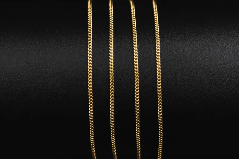 18ct Yellow Gold Curb Chain 24" 4.3g
