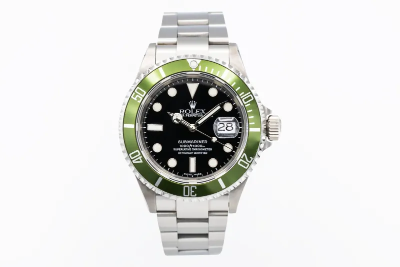 Rolex Submariner Date 40mm 'Kermit' Stainless Steel Oyster 16610LV 2006