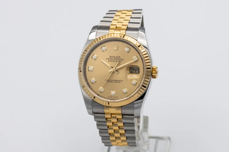 Rolex DateJust 36mm Steel & 18ct Yellow Gold Jubilee 116233 2010