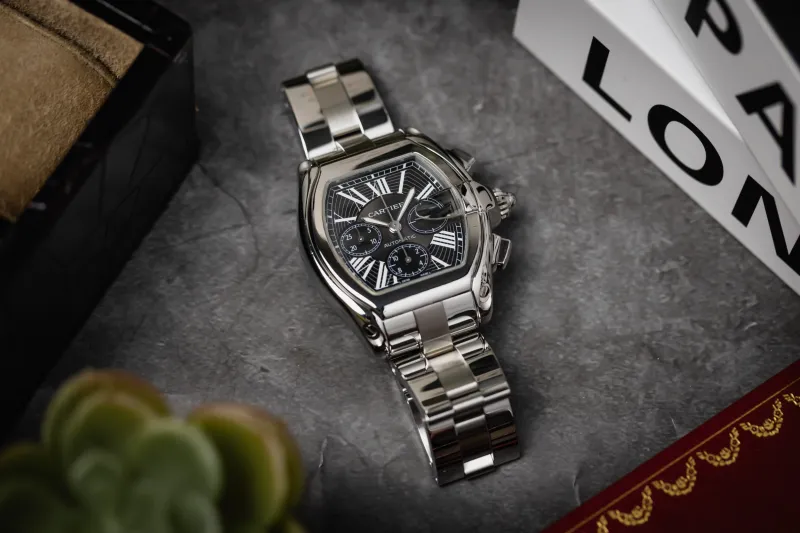 Cartier Roadster 42mm Stainless Steel W62020X6 Circa 2010