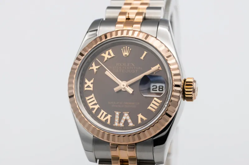 Rolex Lady DateJust 26mm Steel & 18ct Rose Gold Jubilee 179171 2013