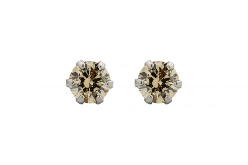Platinum Diamond Stud Earrings 0.30ct