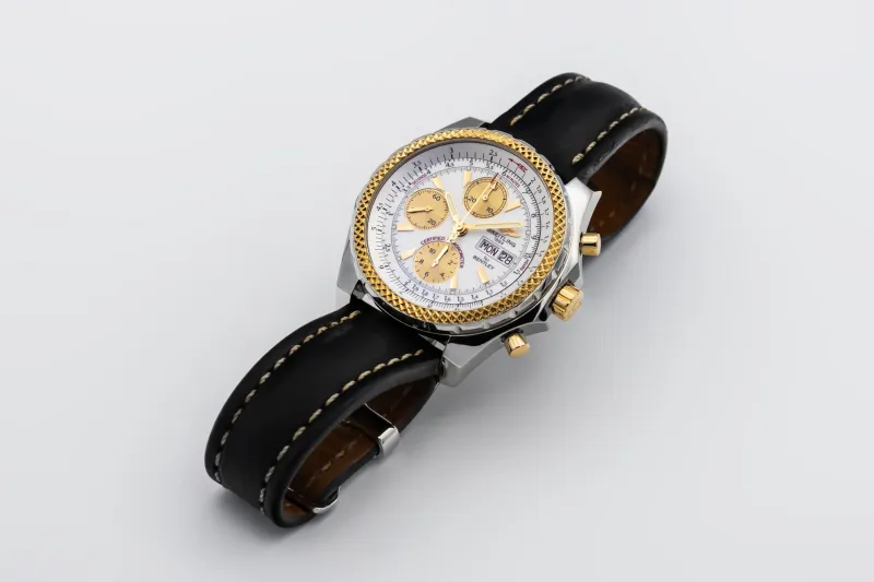 Breitiling Bentley GMT Chrono Automatic 44mm Black Leather D13362 2005