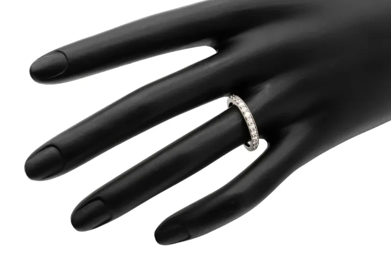 9ct White Gold Diamond Wedding Band 0.35ct 1.9g