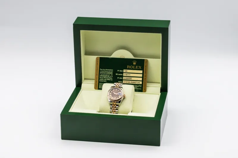 Rolex Lady DateJust 26mm Steel & 18ct Rose Gold Jubilee 179171 2013