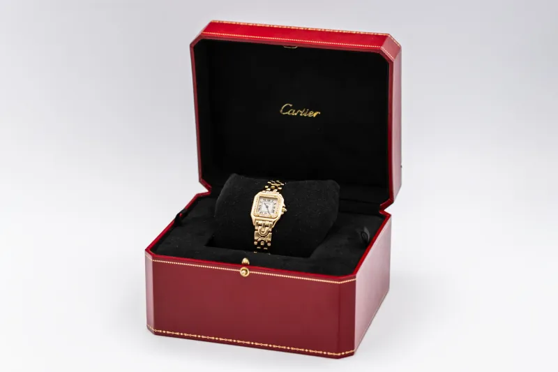 Cartier Panthere Art Deco 22mm 18ct Yellow Gold WF3070N3 Circa 1990s