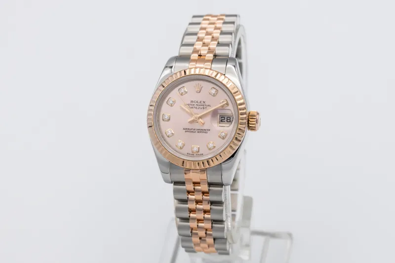 Rolex Lady DateJust 26mm Steel & 18ct Rose Gold Jubilee 179171 2008