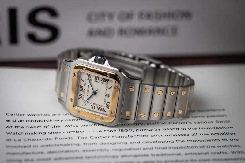 Cartier Santos Galbee 29mm Steel & 18ct Yellow Gold 1566 Circa 1990s
