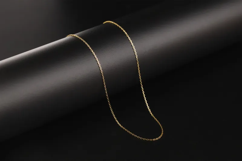 9ct Yellow Gold Anchor Link Chain 18” 1.8g