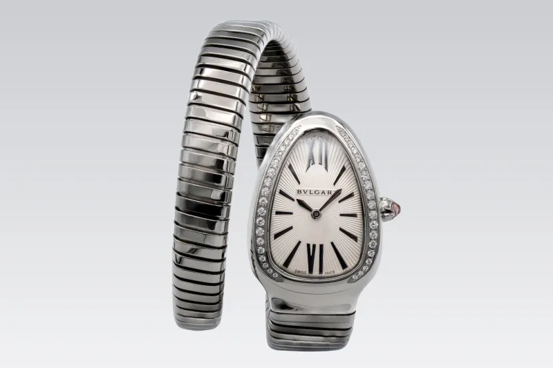 Bulgari Serpenti 35mm Stainless Steel SP 35 S Circa 2010