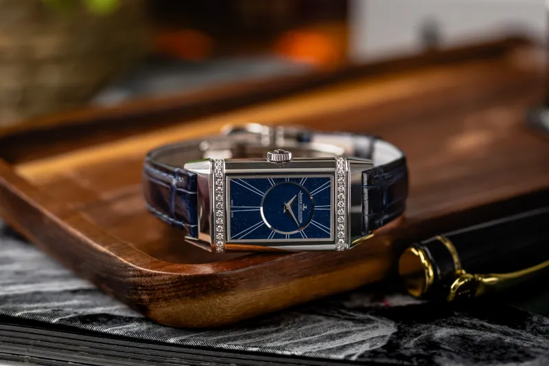Jaeger-LeCoultre Reverso One Duetto 20x40.1mm Blue Leather Q334848J 2023