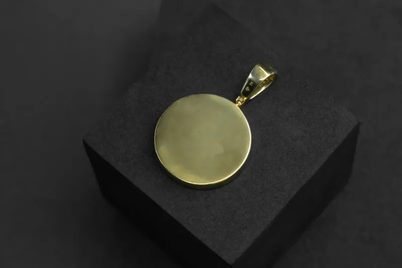 9ct Yellow Gold Diamond $ Pendant