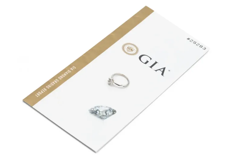 Platinum Knife-Edge Round Brilliant Diamond  Engagement Ring 1.20ct GIA Certified