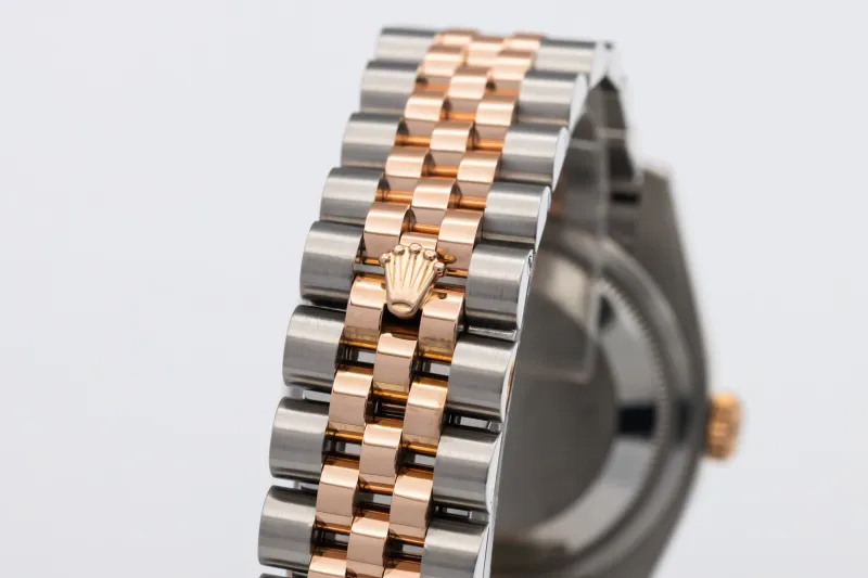 Rolex DateJust 36mm Stainless Steel 18ct Rose Gold Jubilee 116231 2016