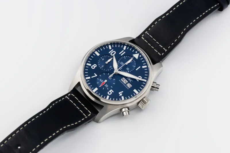 IWC Pilot's Chronograph 43mm Black Leather IW378003 2023